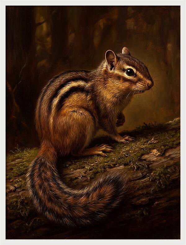 Chipmunk In The Forest