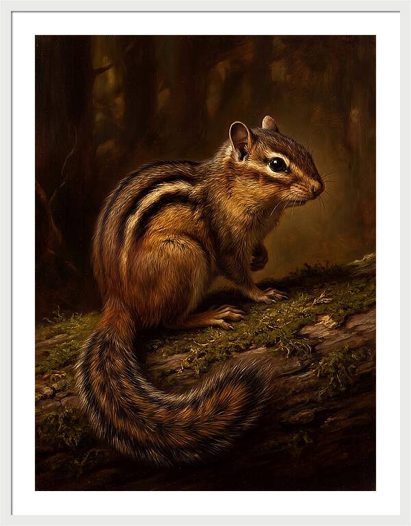 Chipmunk In The Forest