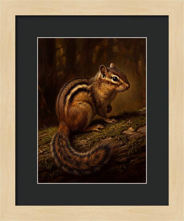 Chipmunk In The Forest