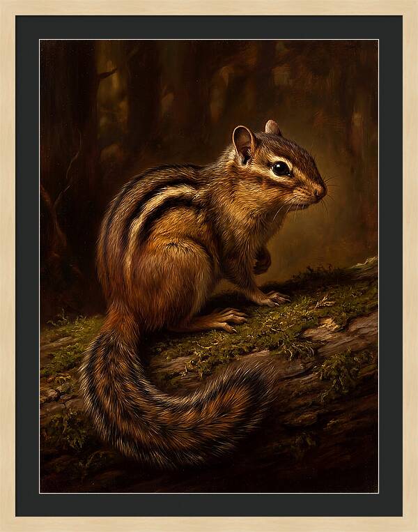 Chipmunk In The Forest
