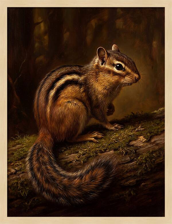 Chipmunk In The Forest