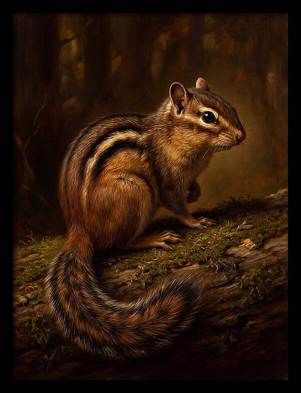 Chipmunk In The Forest