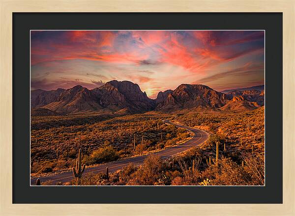 Chisos Mountains At Sunset