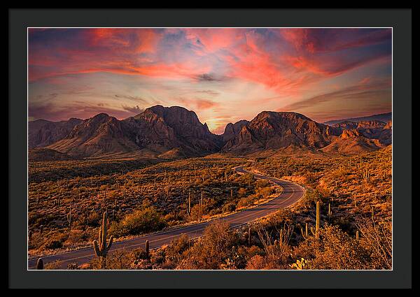 Chisos Mountains At Sunset