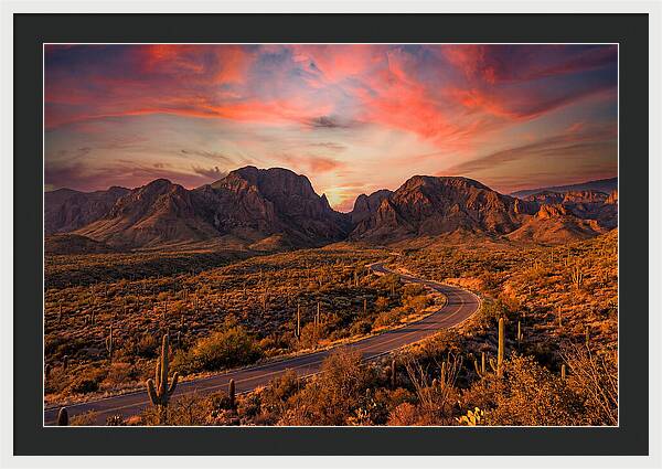 Chisos Mountains At Sunset