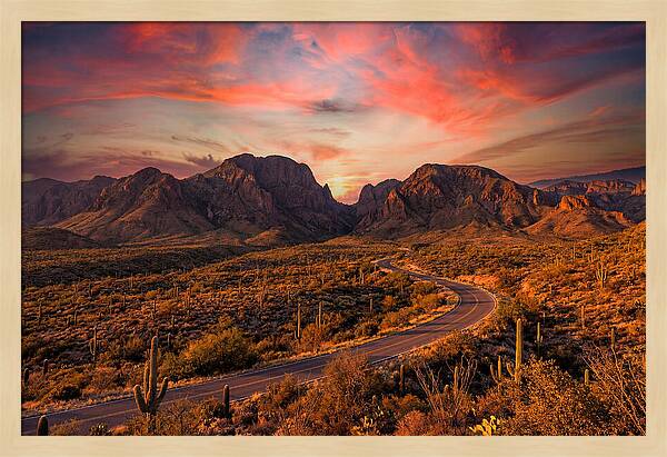 Chisos Mountains At Sunset