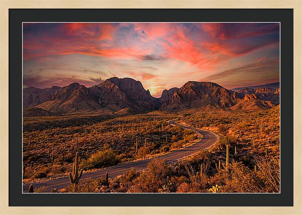 Chisos Mountains At Sunset