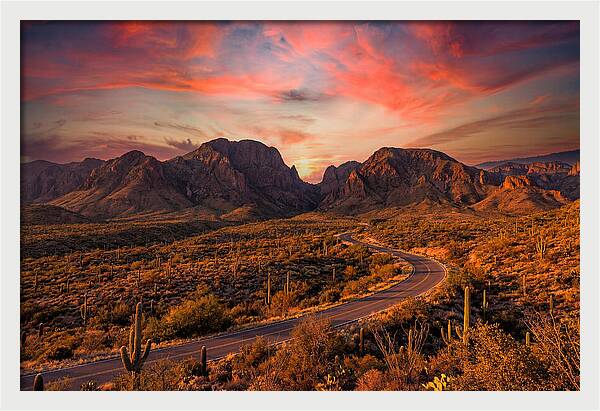 Chisos Mountains At Sunset