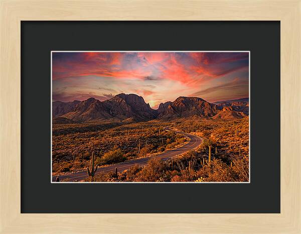 Chisos Mountains At Sunset