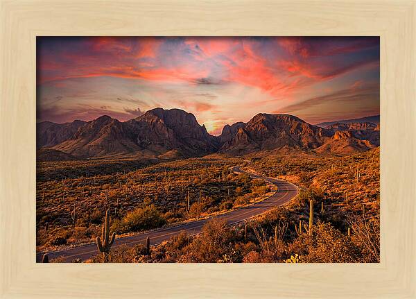 Chisos Mountains At Sunset