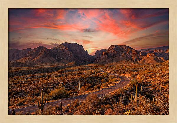 Chisos Mountains At Sunset