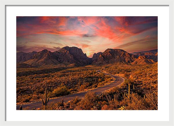 Chisos Mountains At Sunset