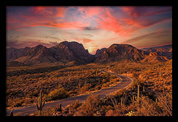 Chisos Mountains At Sunset