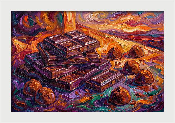 Chocolate Delight In Expressionism