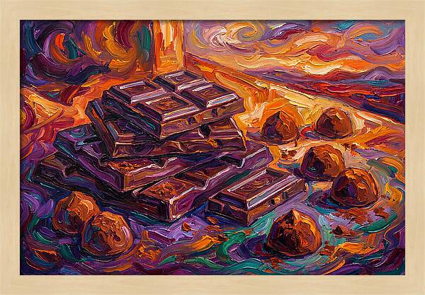 Chocolate Delight In Expressionism