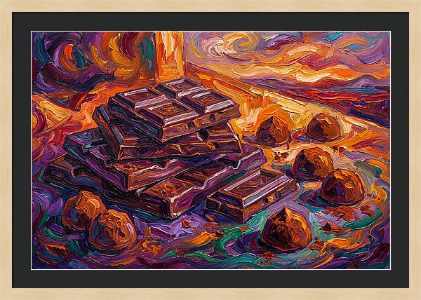 Chocolate Delight In Expressionism