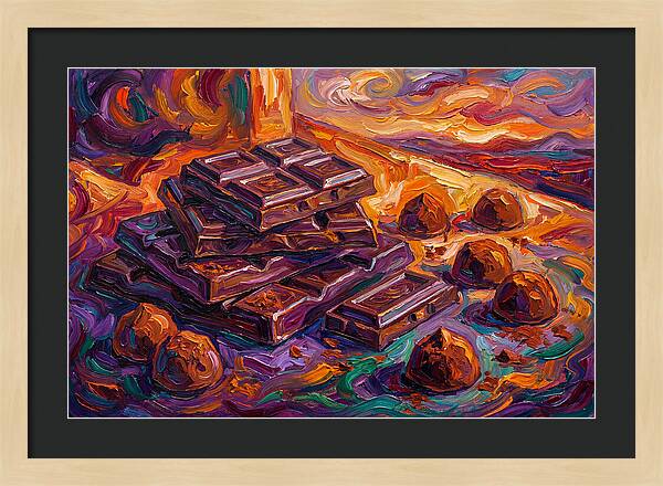 Chocolate Delight In Expressionism