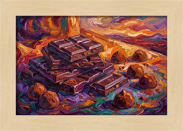 Chocolate Delight In Expressionism