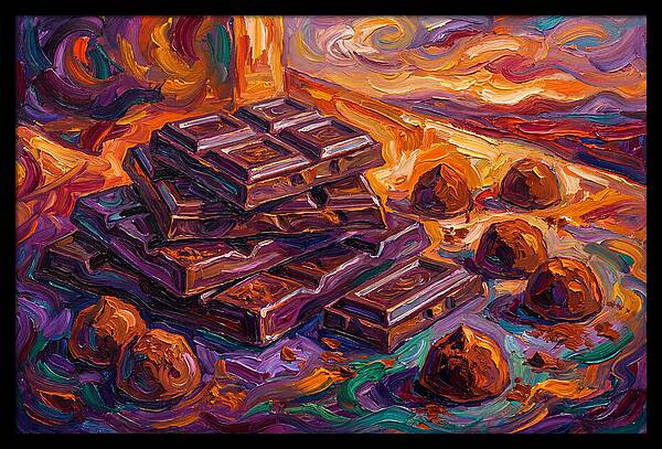 Chocolate Delight In Expressionism