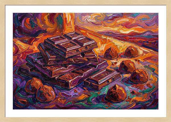 Chocolate Delight In Expressionism