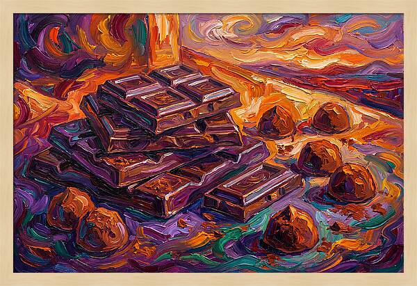 Chocolate Delight In Expressionism