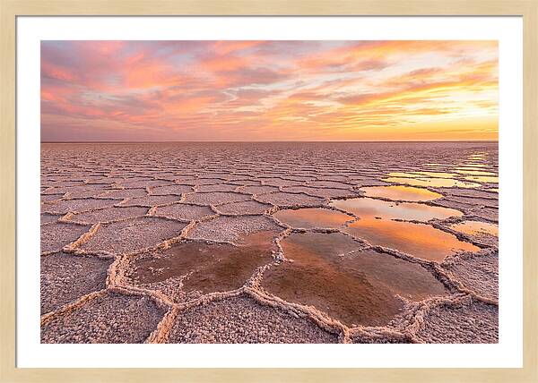 Chott El Jerid Sunset Reflections