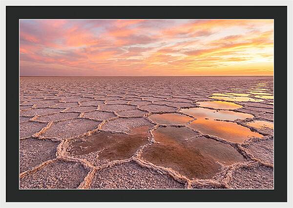 Chott El Jerid Sunset Reflections