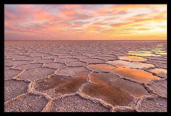 Chott El Jerid Sunset Reflections