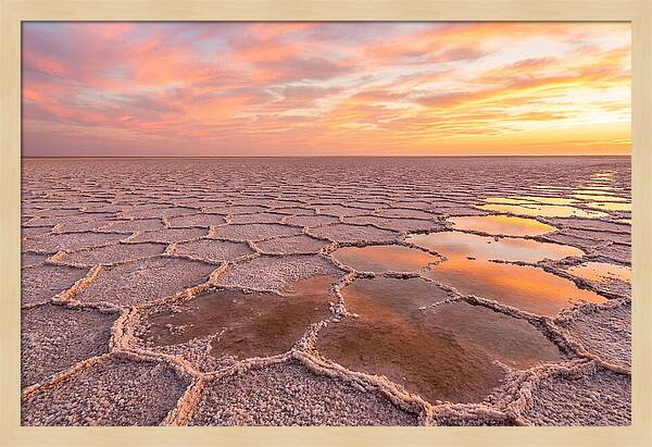 Chott El Jerid Sunset Reflections