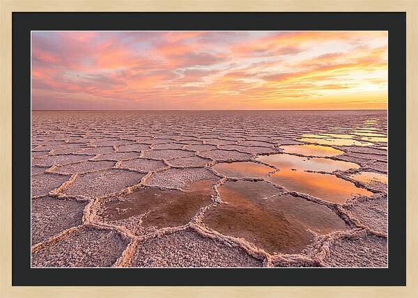 Chott El Jerid Sunset Reflections