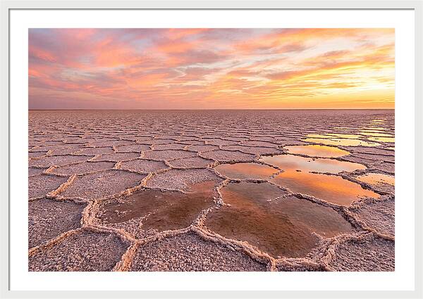 Chott El Jerid Sunset Reflections