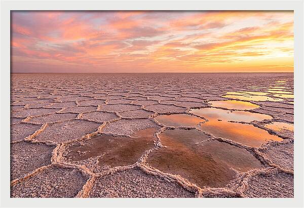 Chott El Jerid Sunset Reflections