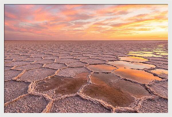 Chott El Jerid Sunset Reflections