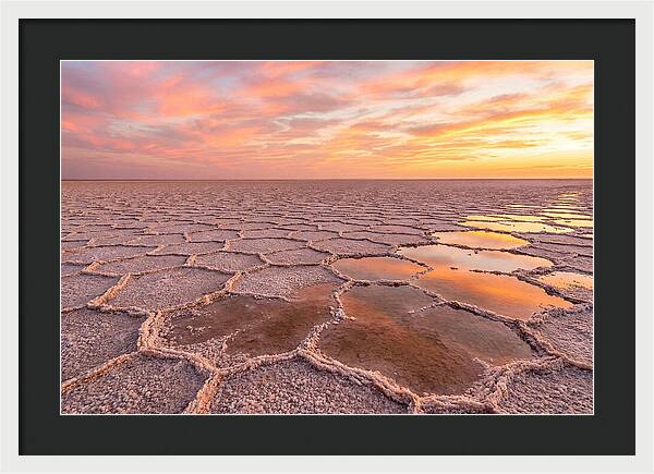 Chott El Jerid Sunset Reflections