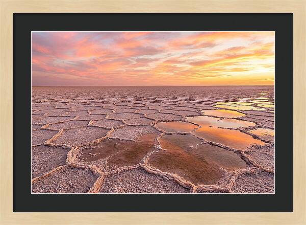 Chott El Jerid Sunset Reflections
