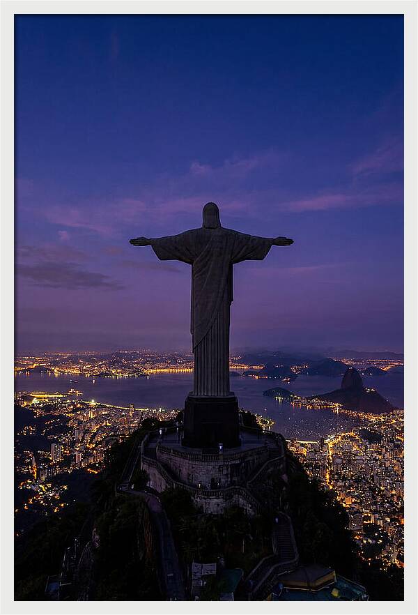 Christ The Redeemer At Dusk