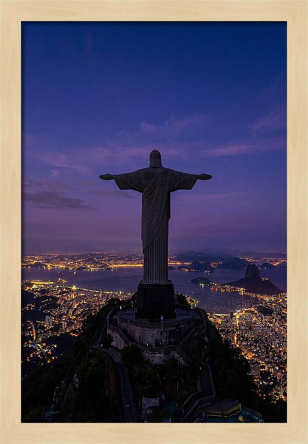 Christ The Redeemer At Dusk