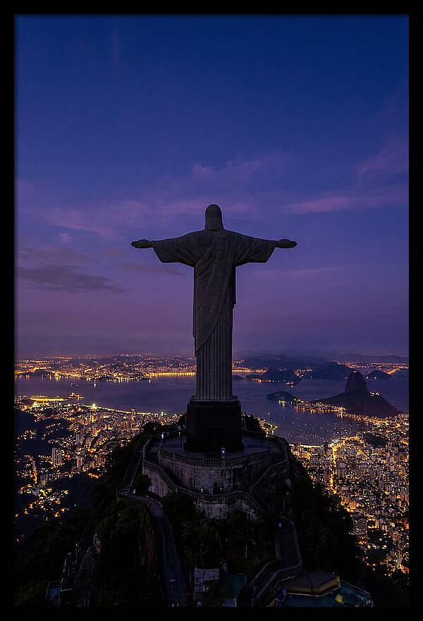 Christ The Redeemer At Dusk