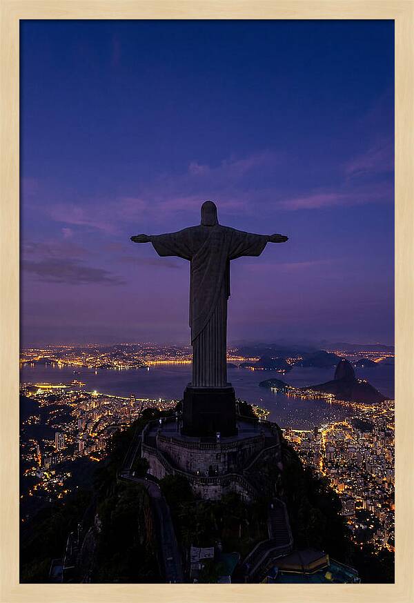 Christ The Redeemer At Dusk