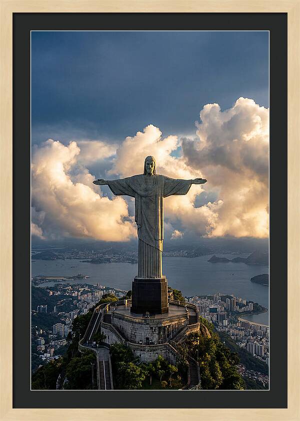 Christ The Redeemer At Golden Hour