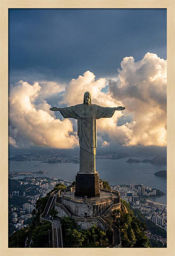 Christ The Redeemer At Golden Hour