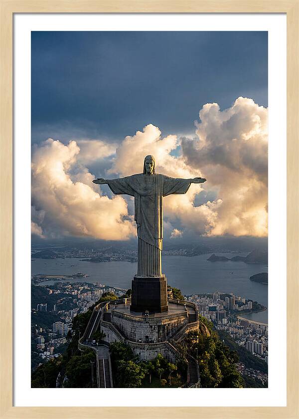 Christ The Redeemer At Golden Hour