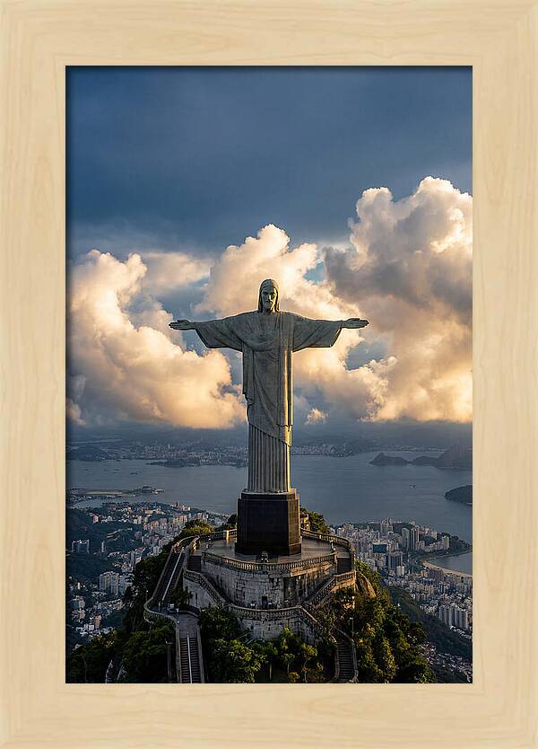 Christ The Redeemer At Golden Hour