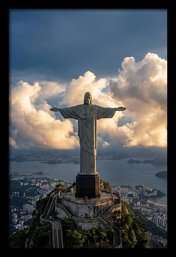 Christ The Redeemer At Golden Hour
