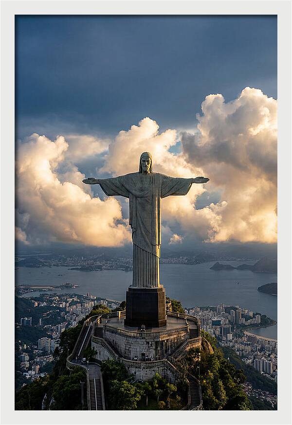 Christ The Redeemer At Golden Hour