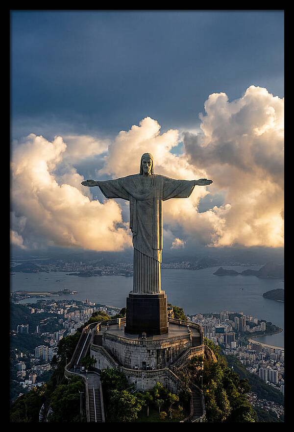 Christ The Redeemer At Golden Hour