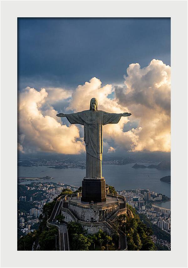 Christ The Redeemer At Golden Hour