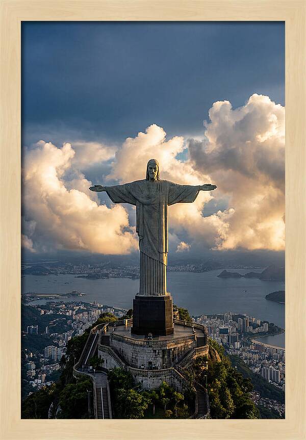 Christ The Redeemer At Golden Hour