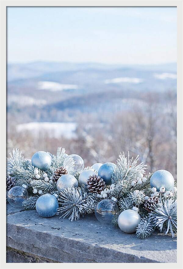 Christmas Still Life With Ornaments