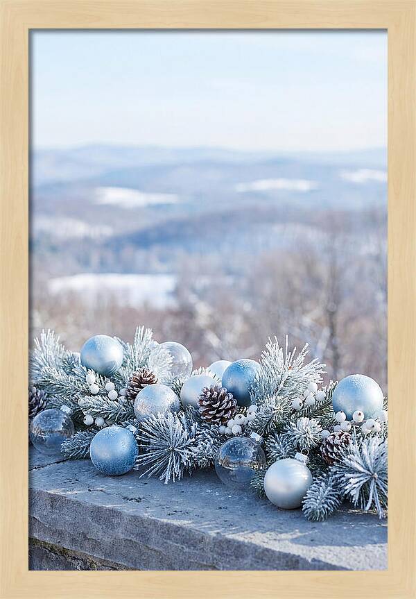 Christmas Still Life With Ornaments